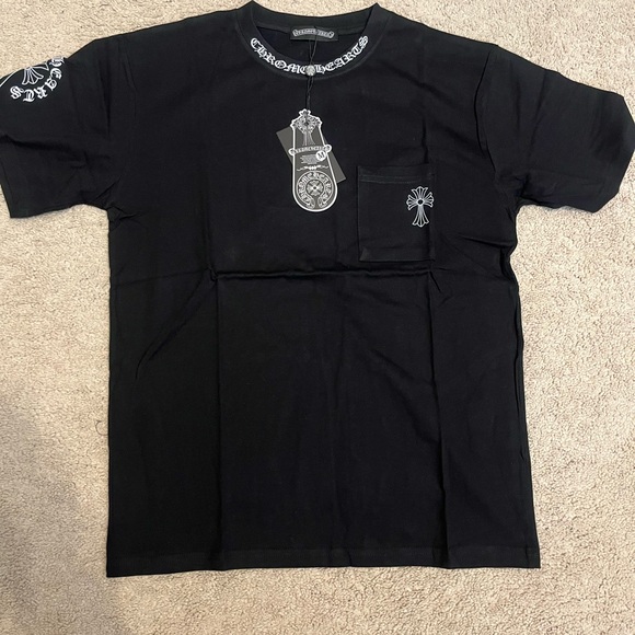 Chrome Hearts Other - Chrome Hearts Black Tee with Silver Accents